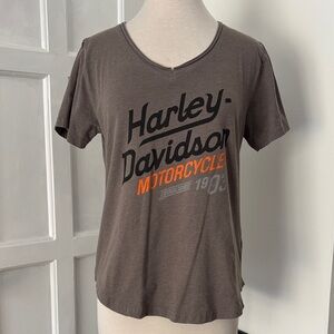 Harley-Davidson Tee with Orange Logo, Indianapolis